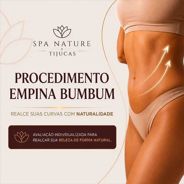 Card SPA Nature Tijucas: “Procedimento empina bumbum” — realce suas curvas com naturalidade, com avaliação individualizada